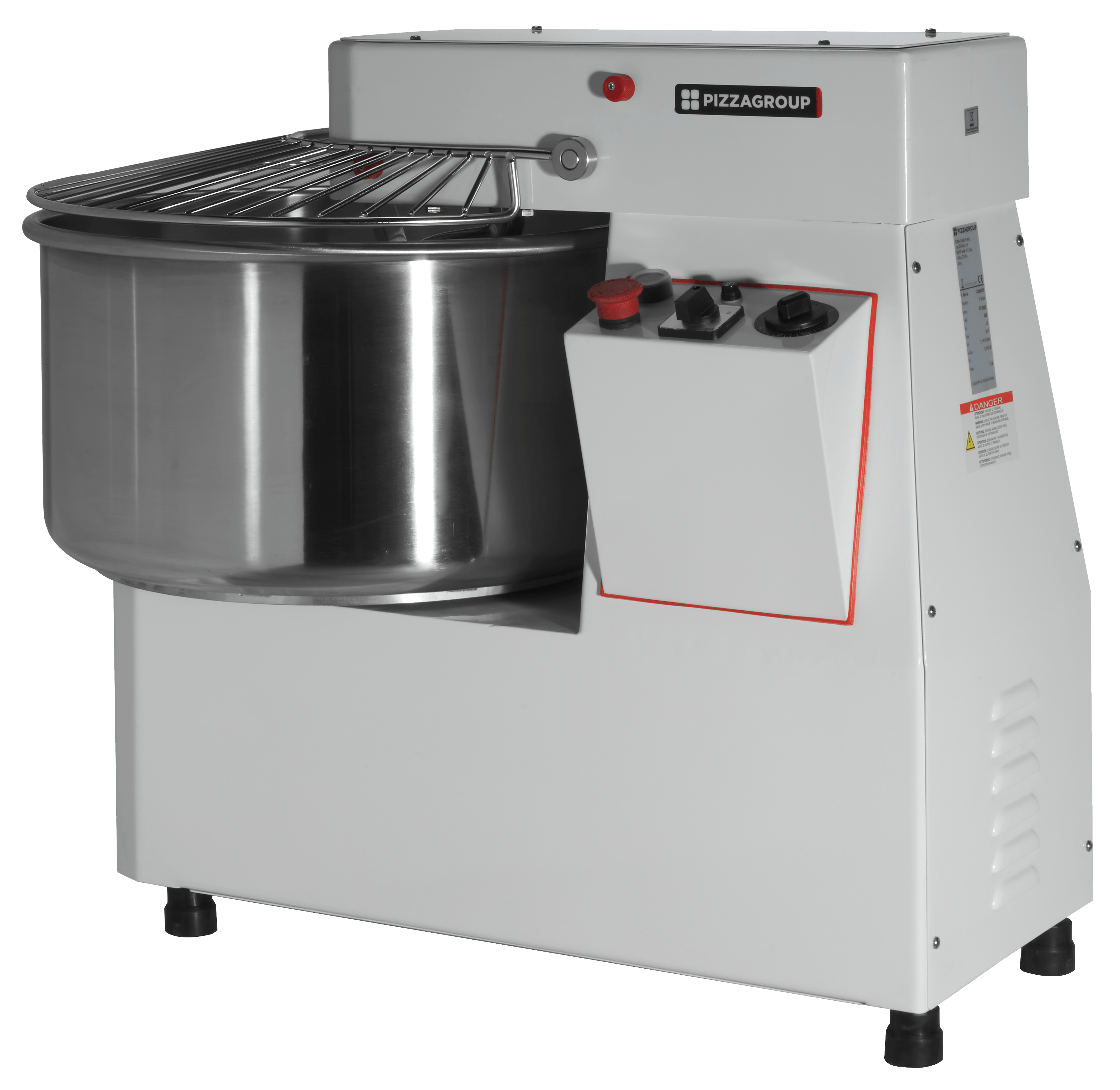 Pizza Group PM60 - 60 Kg 132 Lb Dough Capacity Automatic Spiral Mixers with  Fixed Bowl